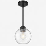 Charger l'image dans la visionneuse de galerie, Modern Clear Glass Pendant Light for Kitchen Island and Foyer