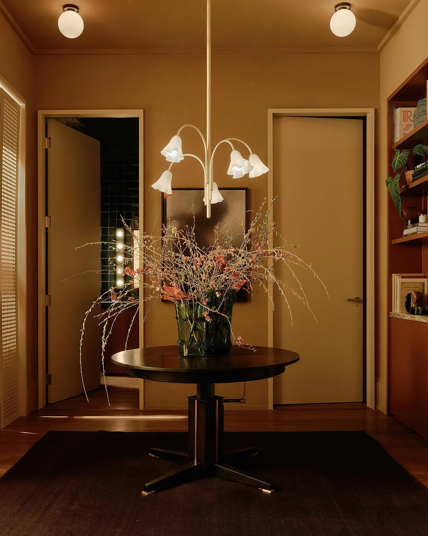 Bellina Modern Blooming Flower Chandelier – Soft Ambient Lighting for Contemporary Spaces