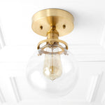 Charger l&#39;image dans la visionneuse de galerie, Glorica Glass Retro Globe Ceiling Light - Vintage Industrial Home Lighting
