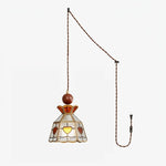 Bild in Gallery-Viewer laden, Colorful Decorative Glass Plug-In Swag Pendant