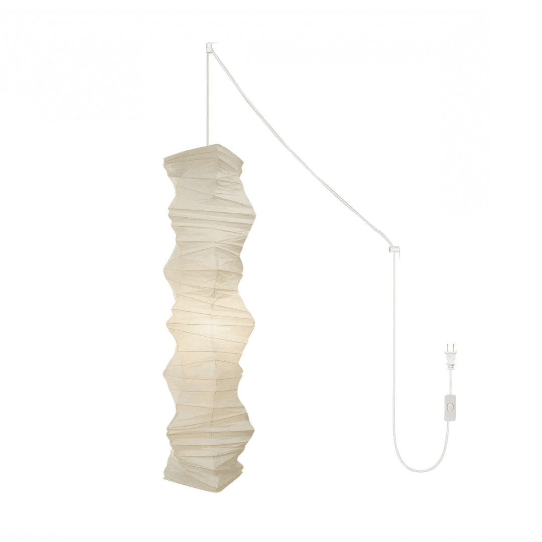 Textured Washi Paper Swag Pendant Light