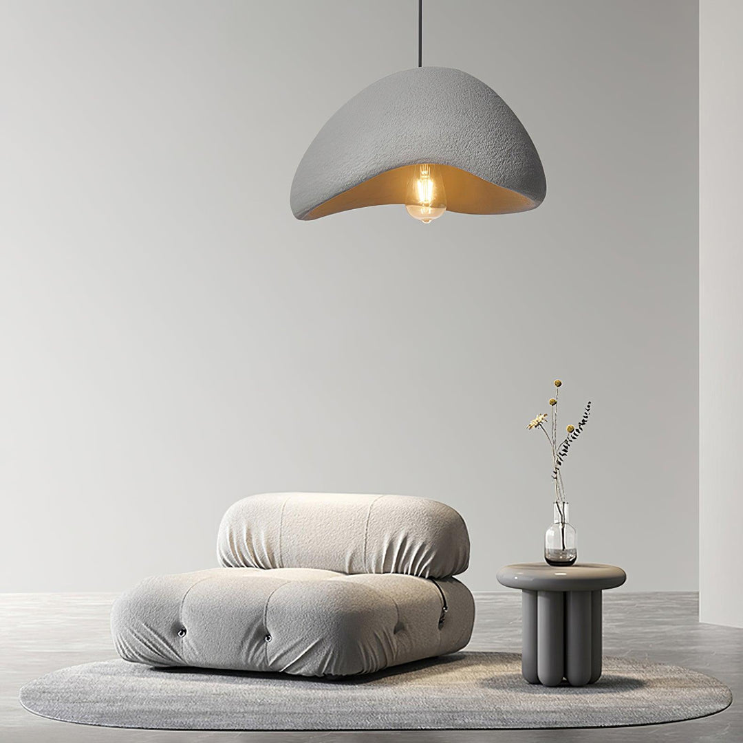 Curved Polystyrene Plug-In Pendant Light