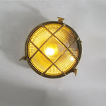 Charger l'image dans la visionneuse de galerie, Applique murale industrielle vintage avec verre cage pour éclairage extérieur et salle de bainApplique murale industrielle vintage avec verre cage pour éclairage extérieur et salle de bain