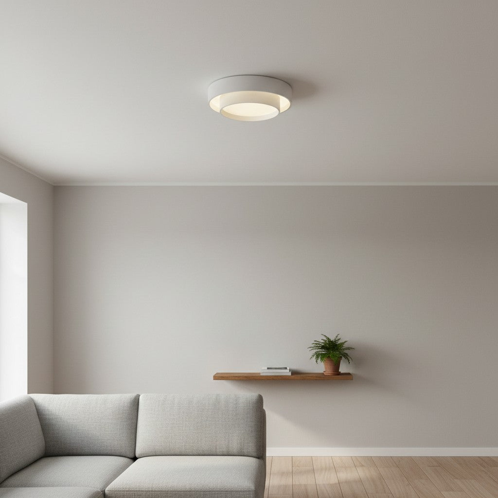 Lámpara de Techo Redonda LED Duomel - Lámpara de Techo Minimalista para Comedor N26
