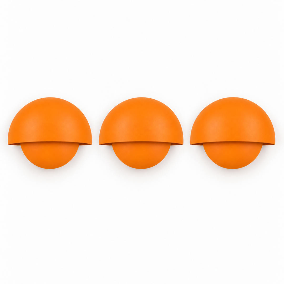 Downward Beam Half Dome Aluminium Wall Light