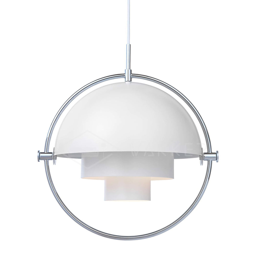 Adjustable Metal Hemisphere Plug-In Swag Pendant