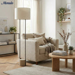 Load image into Gallery viewer, Luma Industrial Modern Table and Floor Lamp with Soft Fabric Shade - Contemporary Lighting for Home and Office