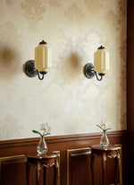 Load image into Gallery viewer, Vintage Milk Glass Sconce Bedside Hallway Eloise Wall Sconce
