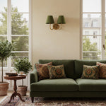 Load image into Gallery viewer, Luvora Fabric Shade Wall Sconce with Drum Shade - Classic Pleated Sconce Light