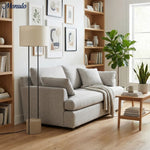 Load image into Gallery viewer, Luma Industrial Modern Table and Floor Lamp with Soft Fabric Shade - Contemporary Lighting for Home and Office