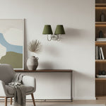 Load image into Gallery viewer, Luvora Fabric Shade Wall Sconce with Drum Shade - Classic Pleated Sconce Light