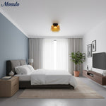 Cargar imagen en el visor de la Galería, Lámpara de techo Verdoma multicapa con forma de cuenco: vidrio minimalista moderno para salas de estar y comedores.