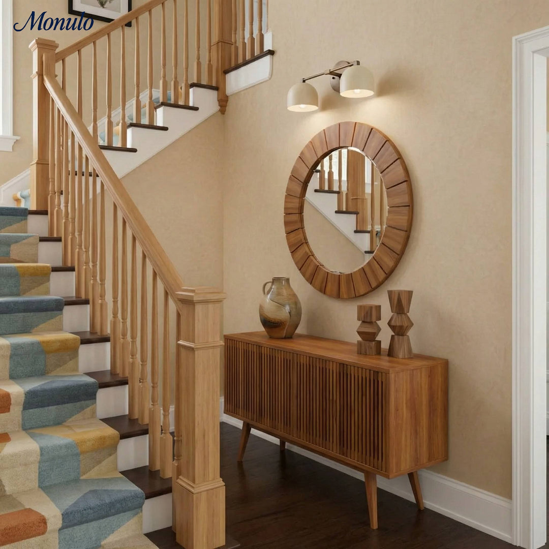 Aplique de pared Metio Dome para tocador – Lámpara de estilo Mid-Century para baño