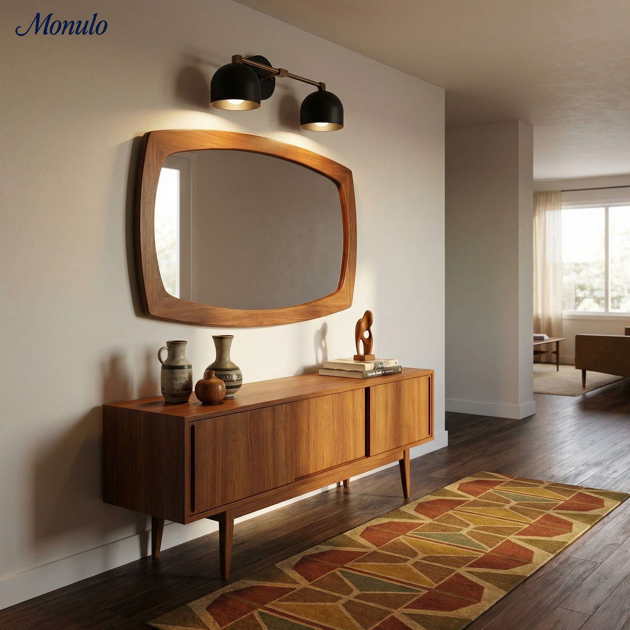 Metio Dome Schminkspiegel Wandleuchte – Mid-Century Leuchte für Badezimmer