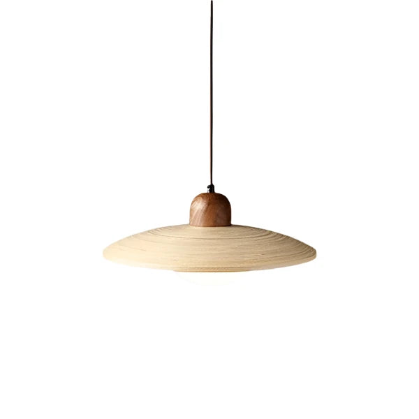 Nordische Bambus- & Holz Pendelleuchte