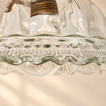 Cargar imagen en el visor de la Galería, Vintage Fluted Glass Pendant Light for Kitchen &amp; Dining