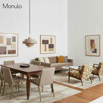 Load image into Gallery viewer, Koloro Modern Art-Inspired Curved Glass Pendant Fixture - Transitional Style Lighting for Living Spaces

