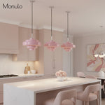 Load image into Gallery viewer, Koloro Modern Art-Inspired Curved Glass Pendant Fixture - Transitional Style Lighting for Living Spaces
