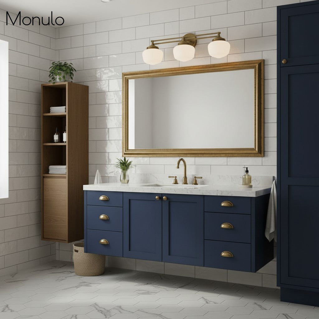 Applique murale Opalume en métal avec globe — Style Art déco transitionnel