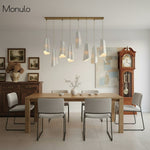 Load image into Gallery viewer, Orovia Sculptural Ceramic Pendant Chandelier – Adjustable Tiered Lighting for Dining Room, Kitchen and Living Room
