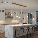 Load image into Gallery viewer, Orovia Sculptural Ceramic Pendant Chandelier – Adjustable Tiered Lighting for Dining Room, Kitchen and Living Room
