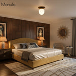 Bild in Gallery-Viewer laden, Opalglas Moderne Minimalistische Kugel Deckenlampe – Einfaches Aufbaulicht für Flur, Badezimmer und Schlafzimmer
