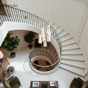 Orovia Minimalist Ceramic Chandelier - Adjustable Light for Kitchen