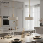 Load image into Gallery viewer, Cerova Contemporary Minimalist and Elegant Pendant – Ivory Porcelain Shade Light for Kitchen Island &amp; Bedroom
