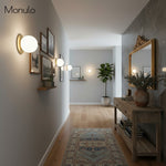 Load image into Gallery viewer, Glorica Glass Modern Glass Globe Wall Sconce - Sleek Metal Design for Living Rooms and Bedrooms
