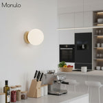 Load image into Gallery viewer, Glorica Sculptural Globe Wall Lamp – Mid-Century Modern Accent Light for bedroom &amp; hallway
