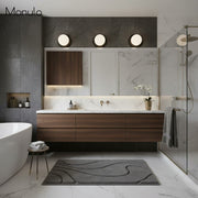 Glorica Glass Modern Glass Globe Wall Sconce - Sleek Metal Design for Living Rooms and Bedrooms