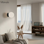 Load image into Gallery viewer, Glorica Sculptural Globe Wall Lamp – Mid-Century Modern Accent Light for bedroom &amp; hallway
