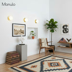 Load image into Gallery viewer, Glorica Glass Modern Glass Globe Wall Sconce - Sleek Metal Design for Living Rooms and Bedrooms
