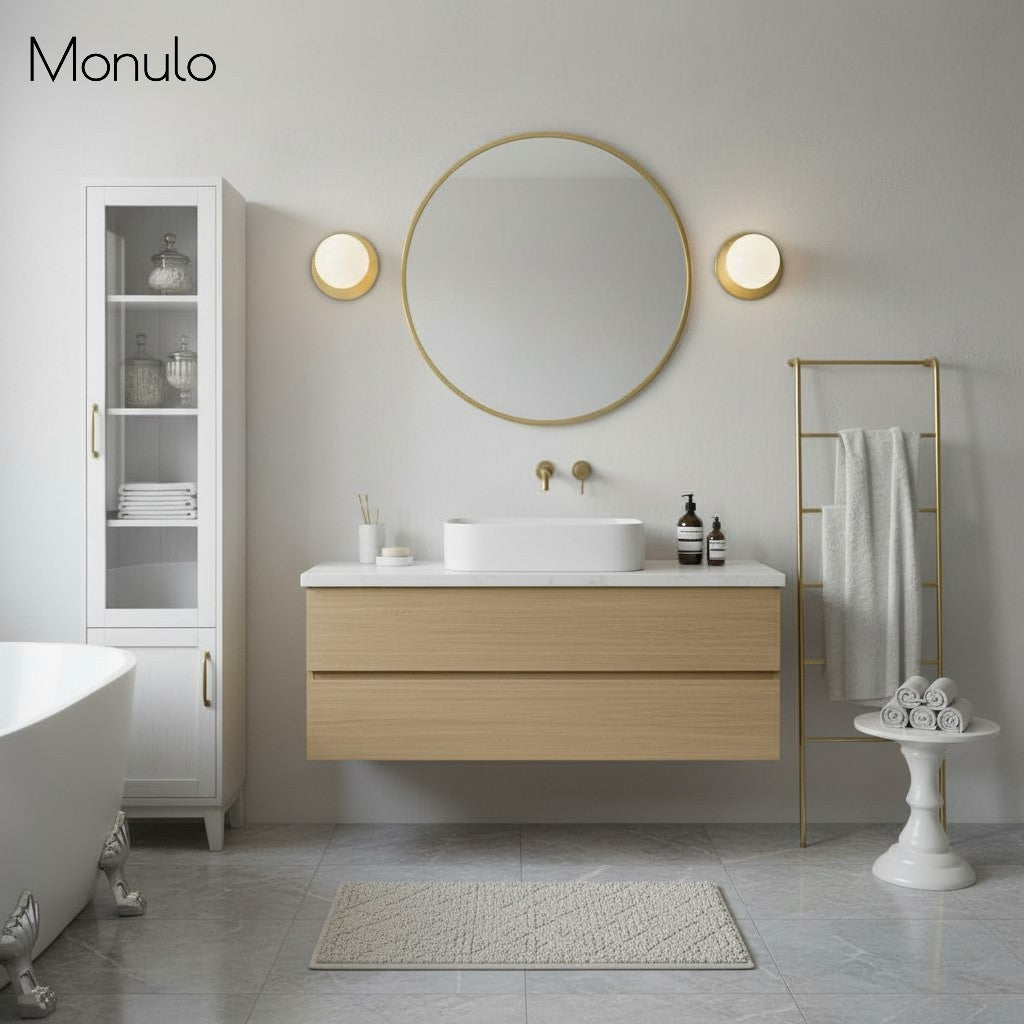 Glorica Glass Modern Glass Globe Wall Sconce - Sleek Metal Design for Living Rooms and Bedrooms