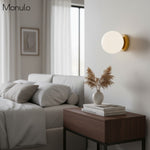 Load image into Gallery viewer, Glorica Sculptural Globe Wall Lamp – Mid-Century Modern Accent Light for bedroom &amp; hallway

