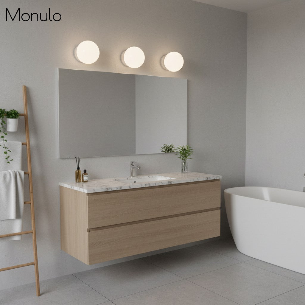 Glorica Sculptural Globe Wall Lamp – Mid-Century Modern Accent Light for bedroom & hallway