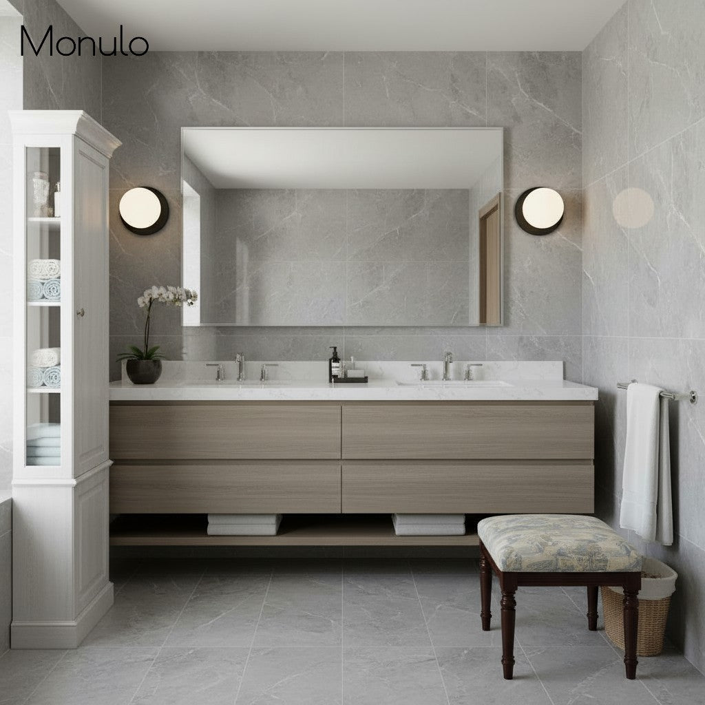 Glorica Glass Modern Glass Globe Wall Sconce - Sleek Metal Design for Living Rooms and Bedrooms