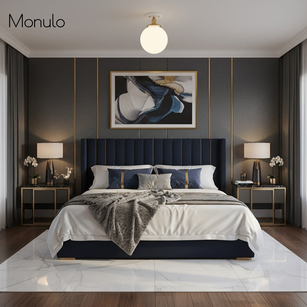 Glorica Opal Glass Semi-Flush Ceiling Light – Mid-Century Modern Fixture for Living Room