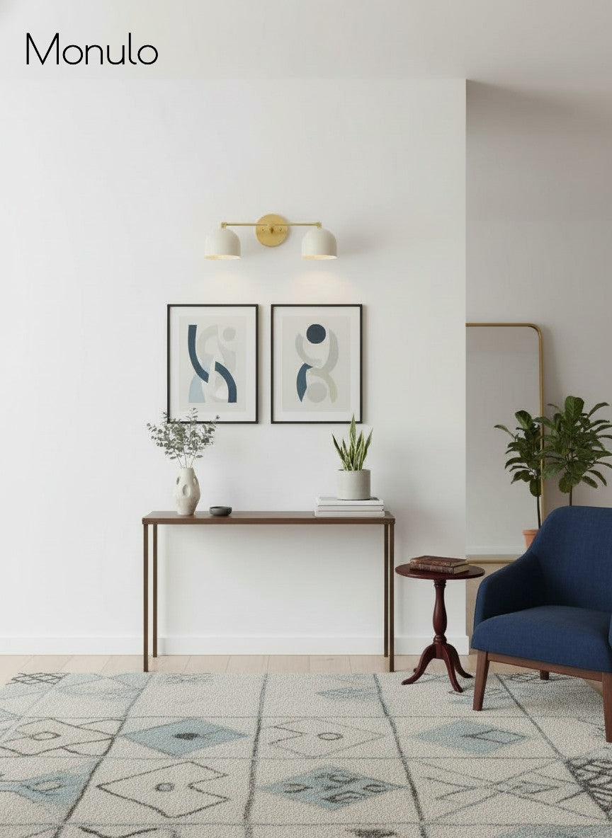 Metio Dome Vanity Wall Light – Mid-Century Fixture for Bathroom