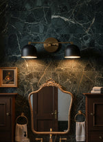 Load image into Gallery viewer, Metio Dome Vanity Wall Light – Mid-Century Fixture for Bathroom
