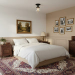 Load image into Gallery viewer, Glorica Glass Clear Globe Semi-Flush Ceiling Light – Modern Industrial Style for Living Room &amp; Dining
