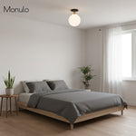 Load image into Gallery viewer, Glorica Opal Glass Semi-Flush Ceiling Light – Mid-Century Modern Fixture for Living Room
