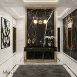 Load image into Gallery viewer, Glorica Glass Minimalist Metal Arm Globe Wall Sconce – Mid-Century Vanity Lighting for Mirror &amp; Hallway
