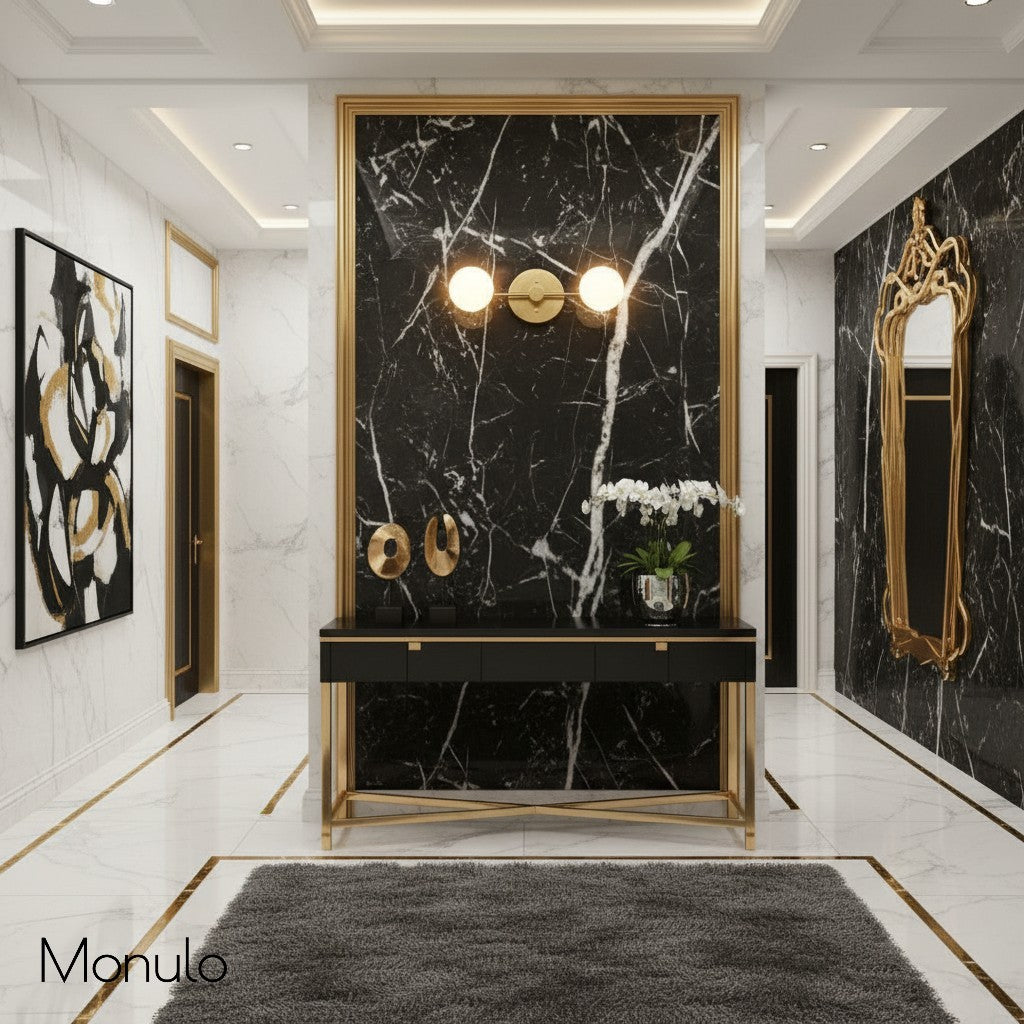 Glorica Glass Minimalist Metal Arm Globe Wall Sconce – Mid-Century Vanity Lighting for Mirror & Hallway