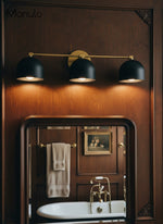 Load image into Gallery viewer, Metio Dome Vanity Wall Light – Mid-Century Fixture for Bathroom
