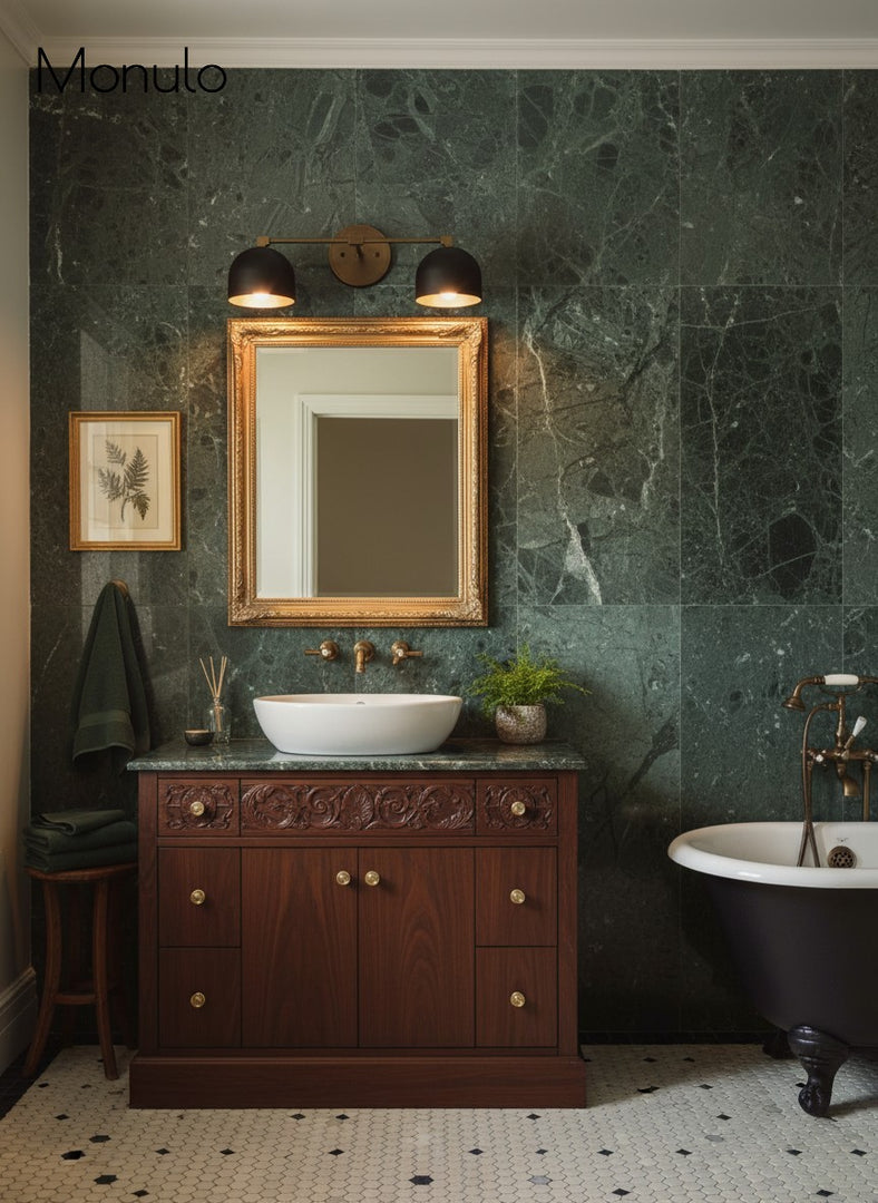 Metio Dome Vanity Wall Light – Mid-Century Fixture for Bathroom