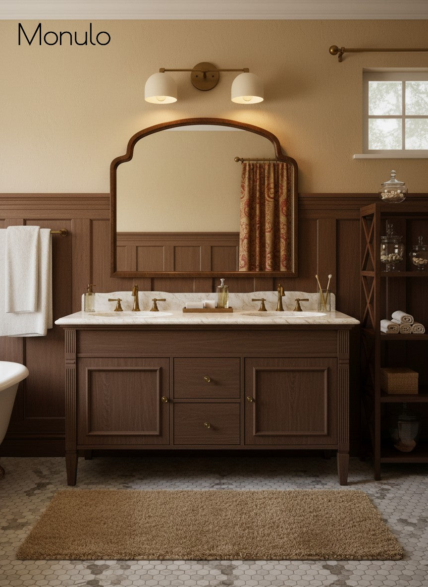 Metio Dome Vanity Wall Light – Mid-Century Fixture for Bathroom