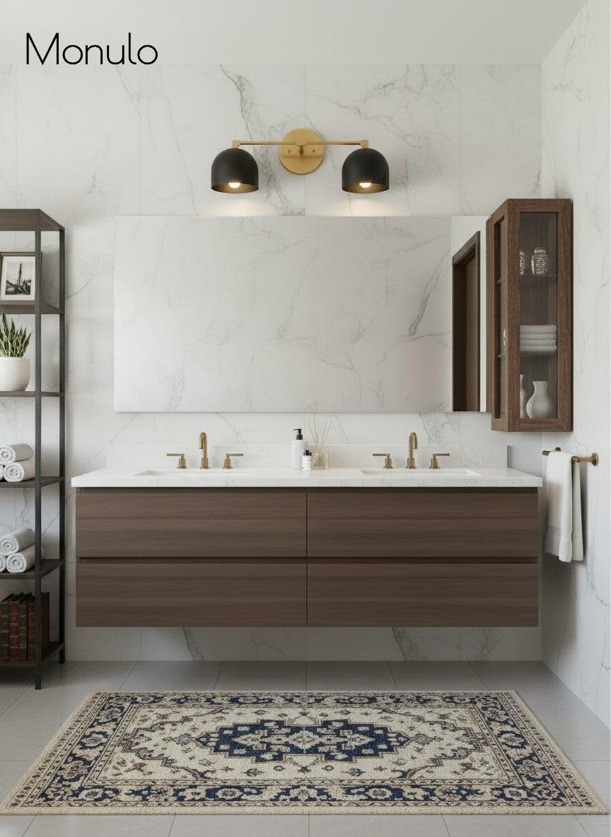 Metio Dome Vanity Wall Light – Mid-Century Fixture for Bathroom