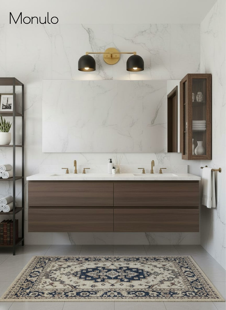 Metio Dome Vanity Wall Light – Mid-Century Fixture for Bathroom