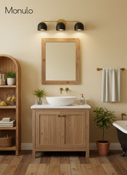 Metio Dome Vanity Wall Light – Mid-Century Fixture for Bathroom